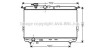 Радіатор охолодження HYUNDAI SONATA IV (EF) (98-) (AVA) AVA COOLING HY2106 (фото 1)