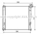 Радиатор охлаждения двигателя Hyundai iX35 (10-15) 1,7d 2,0d MT AVA AVA COOLING HY2284 (фото 1)