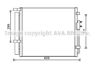 Конденсер кондіционера (AVA) AVA COOLING HY5343D