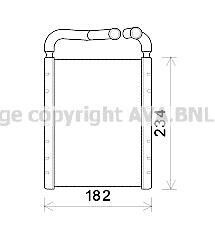 Радіатор обігрівача SANTA FE 20/22 CRDi 09-13 (AVA) AVA COOLING HY6375