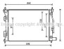 AVA HYUNDAI Радіатор сист. охолодження двиг. i20, Solaris, Kia Rio III 1.25/1.6 08- AVA COOLING HYA2276 (фото 1)
