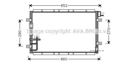 Радиатор кондиционера KIA Sorento I (02-) AVA AVA COOLING KA5030