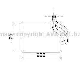 Радіатор обігрівача SORENTO 2.4i/3.5i 02-06 (AVA) AVA COOLING KA6170