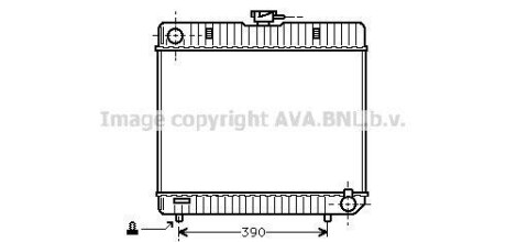 AVA DB Радіатор 123D/200D/240D AVA COOLING MS2042