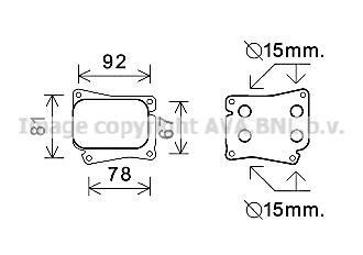 Радиатор масляный MB C-Class (00-), E-Class (02-) 1.8 Kompressor AVA AVA COOLING MS3559
