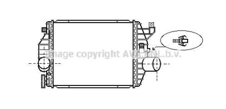 Інтеркулер MERCEDES-BENZ V-SERIES W638 (1997) V200 2.0(AVA) AVA COOLING MS4357