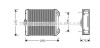 AVA MERCEDES Радіатор опалення W126 79- (215x208x45) AVA COOLING MS6171 (фото 1)