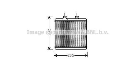 Радіатор обігрівача салону MB C204 E212 AVA AVA COOLING MS6472