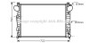AVA DB Радіатор сист. охолодження двиг. S-Class W220 4.3/5.0 98- AVA COOLING MSA2308 (фото 1)