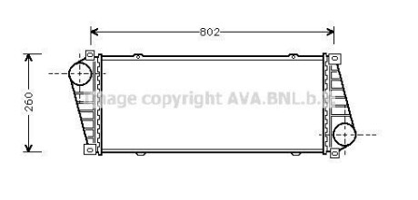 Інтеркулер (AVA) AVA COOLING MSA4217