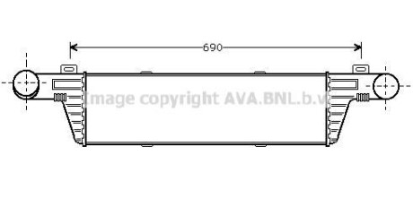 AVA DB Інтеркулер W210 2.0/2.9TD AVA COOLING MSA4224