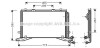 AVA DB Радіатор кондиціонера (конденсатор) без осушувача W210 AVA COOLING MSA5268 (фото 1)