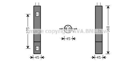 Осушувач кондицiонера AVA COOLING MSD665