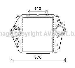 AVA MAZDA Інтеркулер 6 2.0 MZR-CD 07-, 2.2 08- AVA COOLING MZ4244