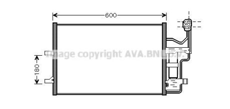 Конденсор Mazda 3/5 10/03-(AVA) AVA COOLING MZ5184D