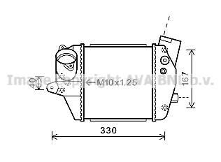AVA MAZDA Інтеркулер 5 2.0 05-10 AVA COOLING MZA4243
