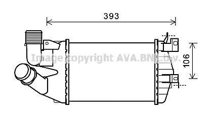 Інтеркулер OPEL ASTRA (2004)/ ZAFIRA 1.7 CDTI (AVA) AVA COOLING OL4584