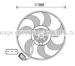 Вентилятор радіатора OPEL ASTRA H (04-) (Ava) AVA COOLING OL7670