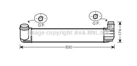 Интеркулер Renault Megane III 1,6CDI 1,9DCI 2,0TCe AVA AVA COOLING RTA4411 (фото 1)