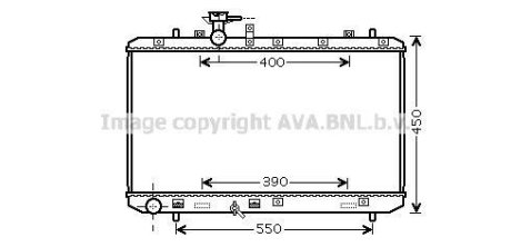 Радіатор охолодження двигуна Suzuki SX4 (06-) 1,6i MT AVA AVA COOLING SZA2084