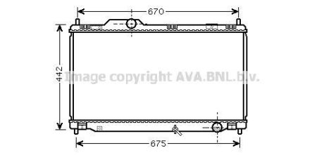 Радиатор охлаждения двигателя Lexus IS250 (06-) AVA AVA COOLING TO2461 (фото 1)