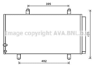 Радіатор кондиціонера Toyota Camry 2,4-3,5i 06>11 AT AVA AVA COOLING TO5696D (фото 1)