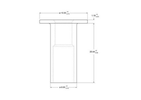 Комплект заклепок сталева трубчаста 8x20 BERAL 93060