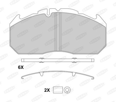 Колодки гальмівні, WVA 29030, WVA 29113 BERAL BCV29030BK