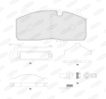 Комплект гальмівних колодок BERAL BCV29274TK