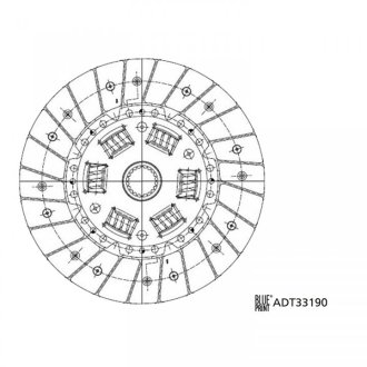 Диск зчеплення BLUE PRINT ADT33190