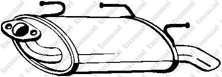 Глушитель задняя часть NISSAN ALMERA (01-02) (145-611) BOSAL 145611