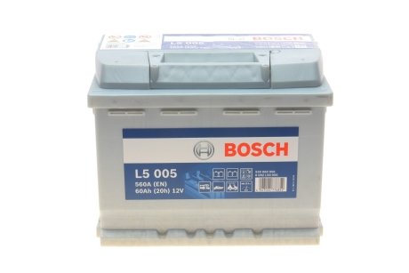 Акумуляторна батарея 60А BOSCH 0 092 L50 050