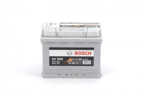 Акумулятор 12В/63Аг/610А/14,849кг BOSCH 0 092 S50 060