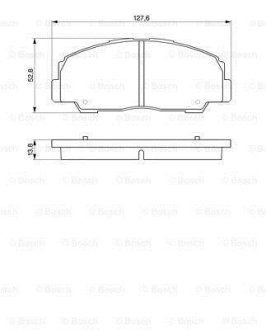 Колодки тормозные BOSCH 0986424297