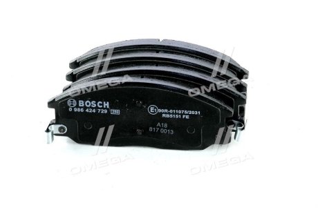 Колодки тормозные BOSCH 0 986 424 729