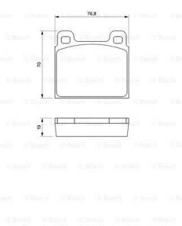 ГАЛЬМІВНІ КОЛОДКИ, ДИСКОВІ BOSCH 0 986 460 111