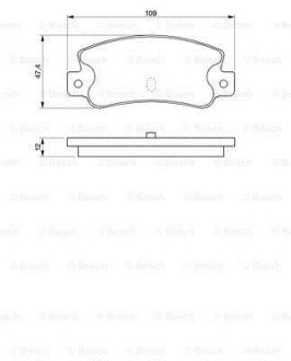 A_Колодки гальмівні дискові ALFA ROMEO 164/FIAT Croma90 -98 BOSCH 0986461770