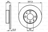 Диск гальмівний перед. FIAT Uno, Regata, Ritmo SEAT Ibiza (227*10,8) BOSCH 0986478063 (фото 6)