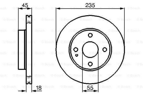 Диск тормозной BOSCH 0986478241