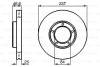 Томозной диск передн. TOYOTA HIACE II -06 BOSCH 0986478397 (фото 1)