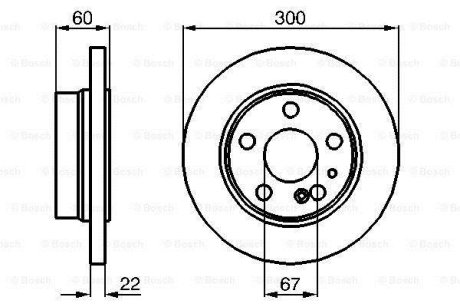 Диск гальмівний MB W140 W220 R BOSCH 0986478566