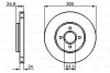 FORD Диск гальм передн. Mondeo III 1.8 2.0 2.0TDCI 00- BOSCH 0986479048 (фото 1)