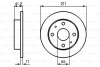 Диск гальм. передн. DAIHATSU CUORE BOSCH 0986479119 (фото 1)