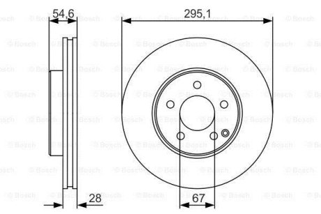 Диск гальмівний BOSCH 0 986 479 R99