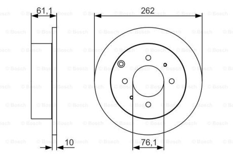 Диск тормозной BOSCH 0986479S68 (фото 1)