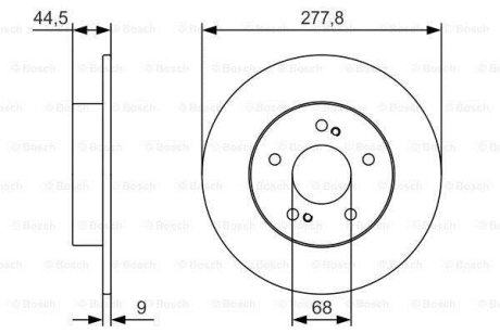 Диск гальмівний BOSCH 0986479T86