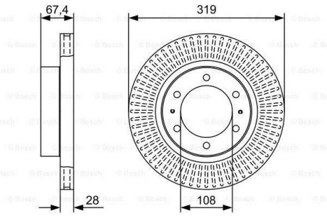 Диск гальмівний BOSCH 0 986 479 W47