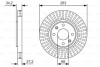 Диск тормозной передний вентилируемый BOSCH 0 986 479 W69 (фото 1)