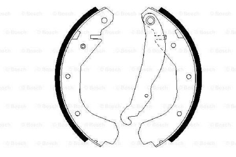 Колодки гальмівні барабанні BOSCH 0986487199