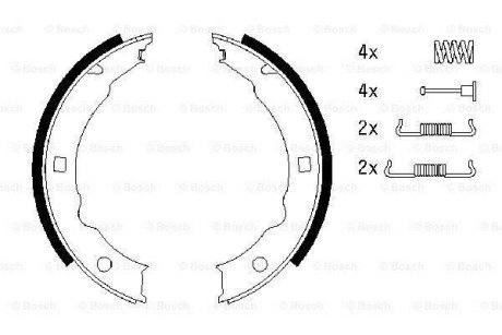 Колодки тормозные BOSCH 0 986 487 579